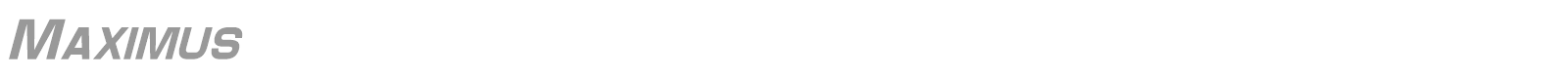 MAXIMUS font preview